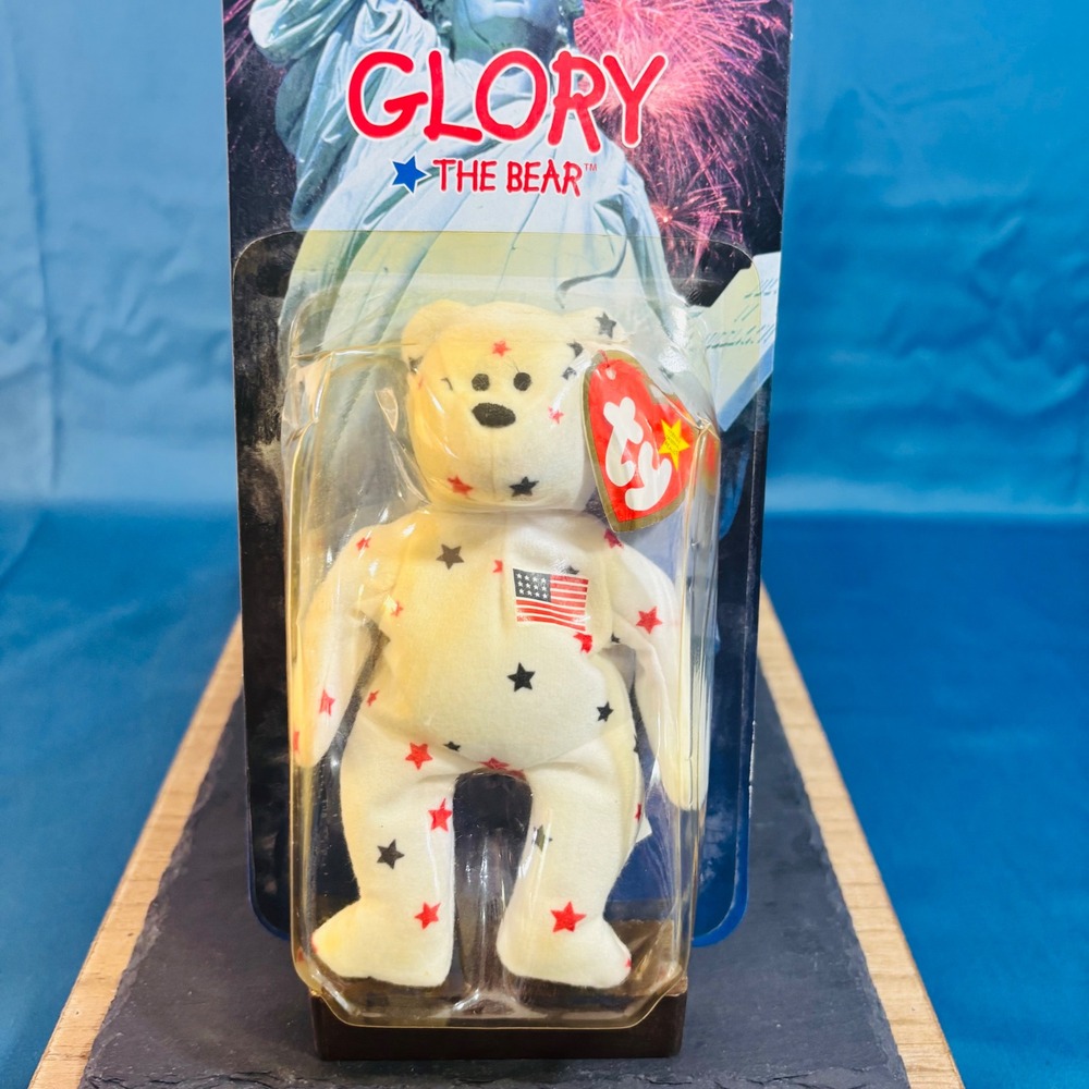 Ty Beanie Babies Glory The Bear 1999 McDonald's Exclusive Sealed Patriotic Plush